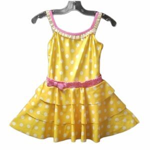REVOLUTION DANCEWEAR YELLOW POLKA DOT COSTUME